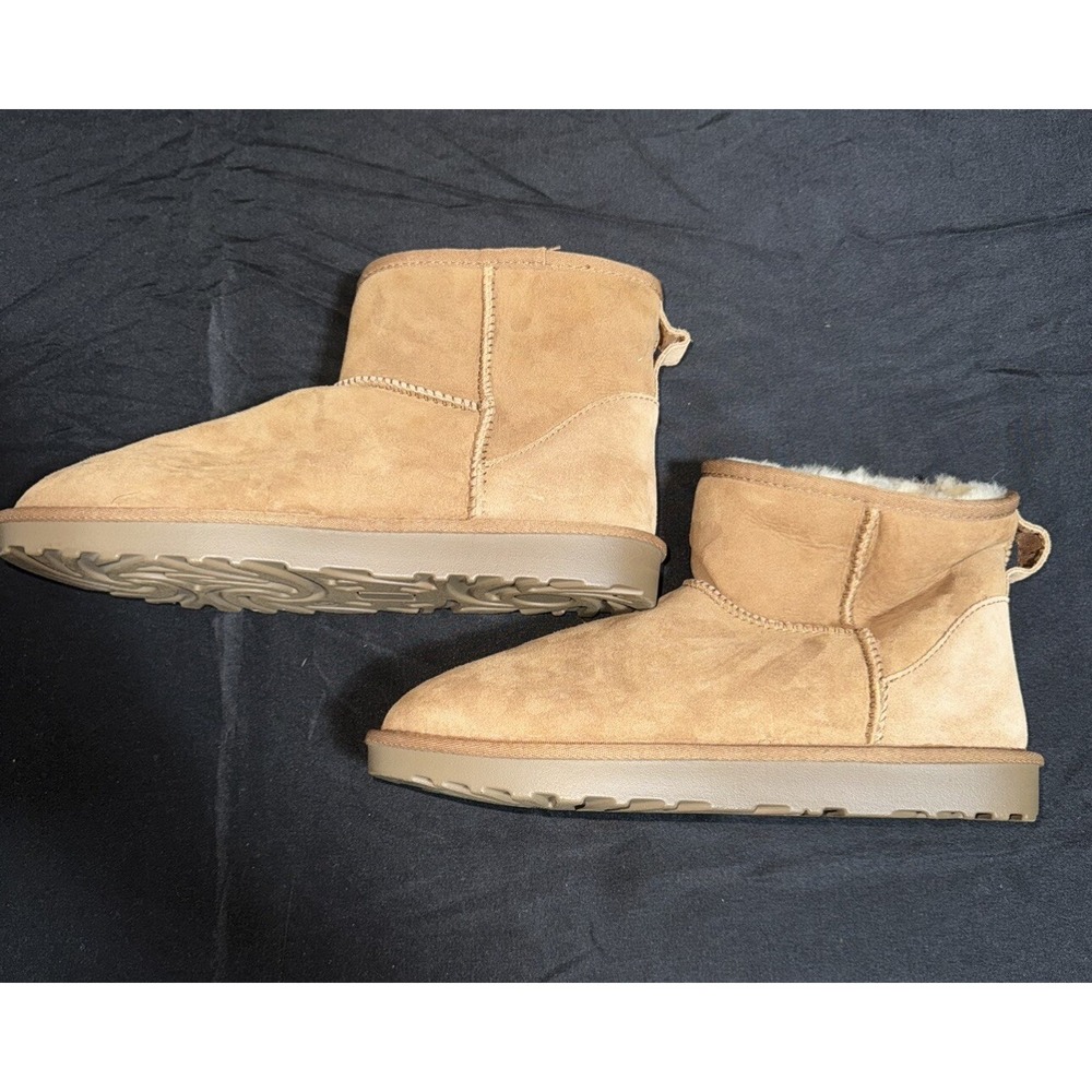 Women's Suede Faux Fur Boots Short - Size‎ 6